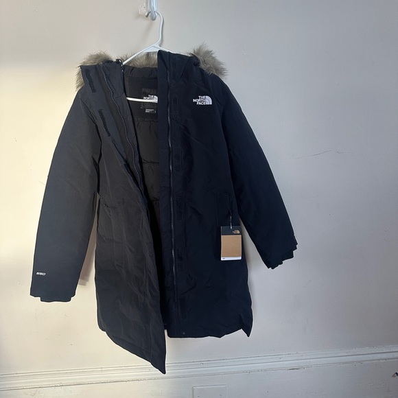 NWT North Face Women's Arctic Parka- Small-Black - Picture 4 of 9